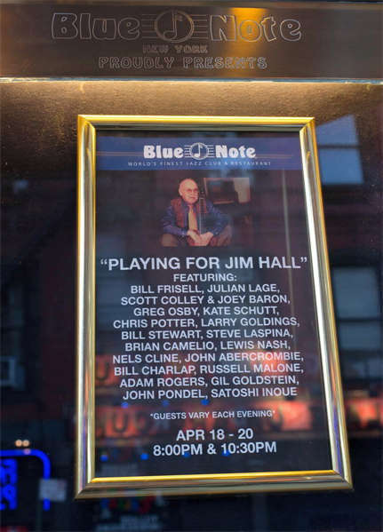 Playing for Jim Hall: the Jim Hall Memorial Concert