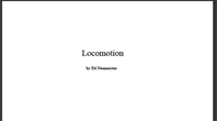 Locomotion Score and Parts (downloadable)