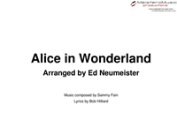Alice in Wonderland Score and Parts (downloadable)