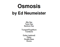 Osmotic for Big Band, Score and Parts