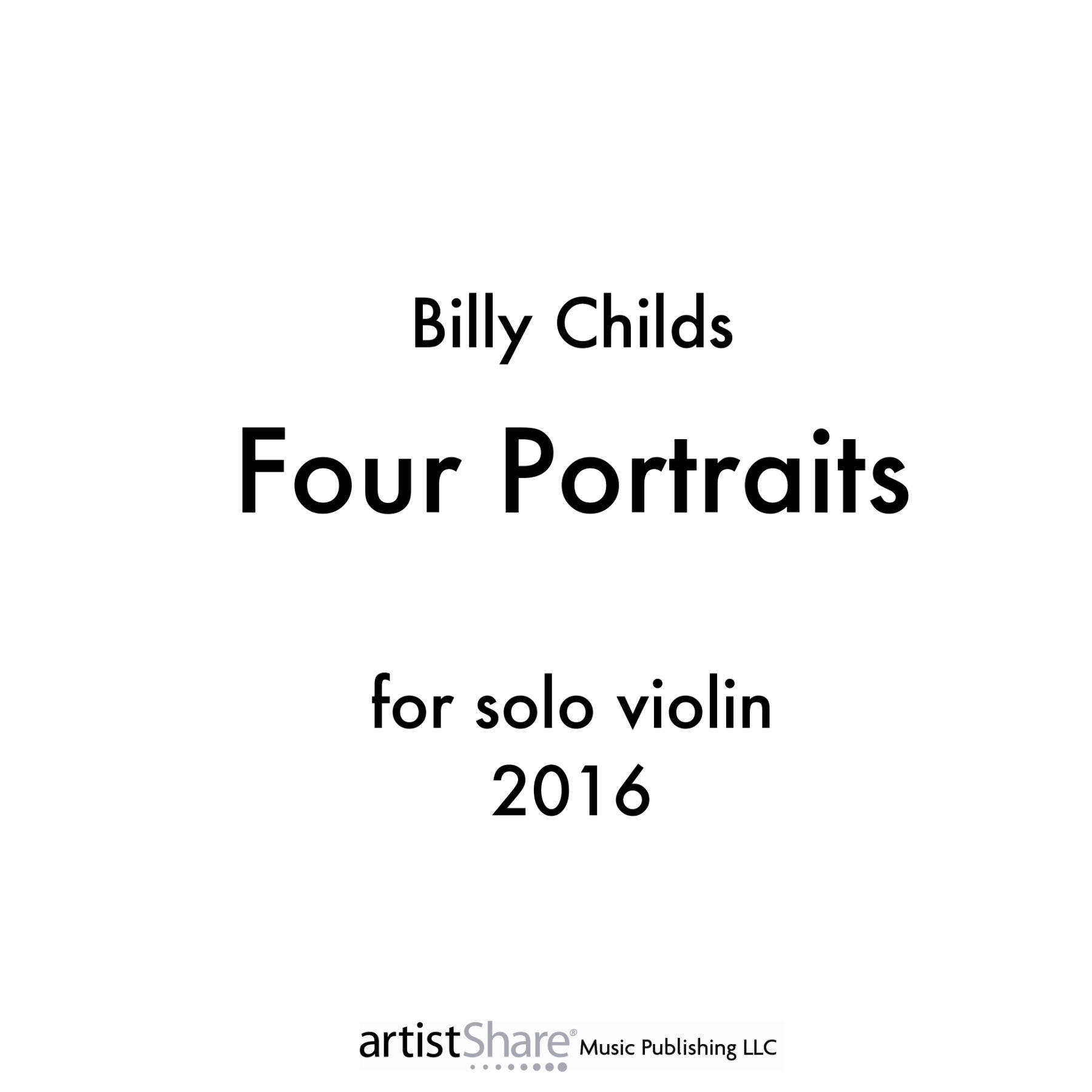 Four Portraits for Solo Violin